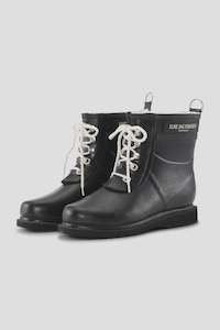 Clothing: Ilse Jacobsen Rubber Rain Boots Ankle Black