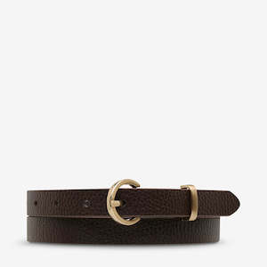 Clothing: Status Anxiety Happens All The Time Belt Choc/Gold