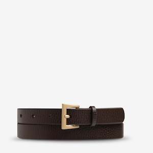 Clothing: Status Anxiety Part of Me Belt Choc/Gold