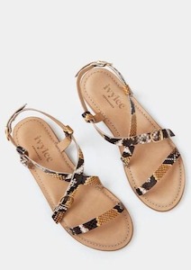 Clothing: Ivy Lee Sierra Faux Python Sandal