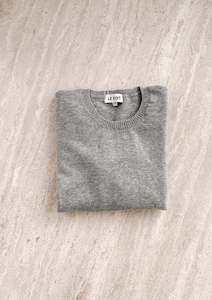 Clothing: Le Edit Cashmere Crew In Marle