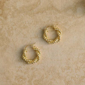 Clothing: Indigo and Wolfe Stevie Earrings Gold