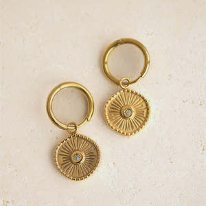 Clothing: Indigo and Wolfe Eyesha Earrings Gold