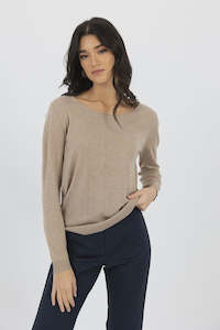 Clothing: Humidity Bella Basic Top Latte