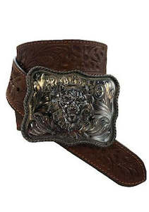 One Teaspoon Lion's Mane Buckle Low Slung in Tan