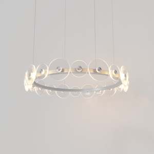 Electric light fittings: Coral Ring Pendant (20) - Clear Glass