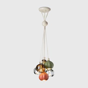 Electric light fittings: Afoxé 6lt Pendant Light