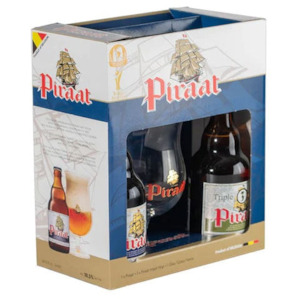 Liquor store: Piraat 2x330ml Gift Set With Glass