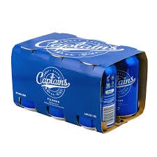 Liquor store: Captains Pilsner 6pk Cans