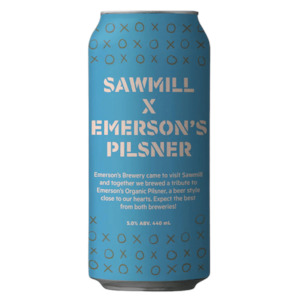 Sawmill X Emerson's Pilsner 440ml