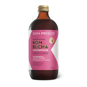 Frontpage: Soda Press Passionfruit and Mandarin Kombucha Concentrate