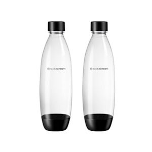 Dishwasher Safe - 1L Black Fuse Bottle Twin Pack