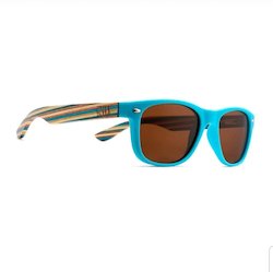 (b2b) LITTLE SHELLY KIDS Polarised Sunnies l Striped Arms l Age 7-10- wholesale- RRP $39.99