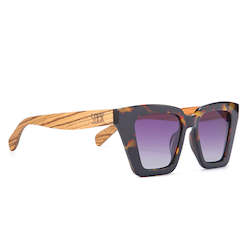 ICON BLACK TOFFEE l Black Graduated Lens l Walnut Arms (NO GST) RRP $85.99