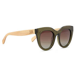 MILLA KHAKI l Khaki Brown Lens l White Maple Arms (NO GST) RRP  $85.99