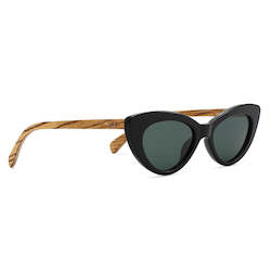 SAVANNAH MIDNIGHT  Black Gradient Lens l Walnut Arms