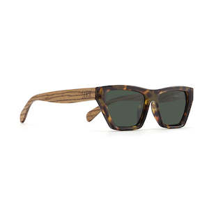 SunGlasses: NILAA HONEY TORT l Graduated Brown Lens l Walnut Arms