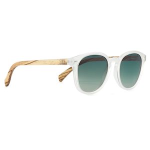 Adult Sunglasses: TAINE FROST Khaki Lens l Walnut Arms