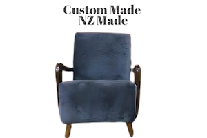 Funky Chair with Wooden Arms in NZ - Stylish Comfort