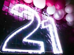 Birthdays: Rental: Stunning Neon 21st Birthday Sign