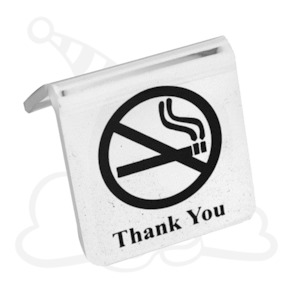 Tabletop No Smoking Sign