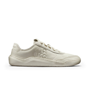 Womens: [PRE-ORDER] Vivobarefoot Gobi Sneaker Leather Womens Limestone (ETA. MID DEC)