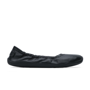 Vivobarefoot Primus Asana Yin Ballerina Leather Womens Obsidian