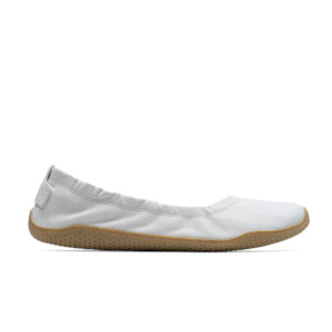 Vivobarefoot Primus Asana Yin Ballerina Leather Womens Limestone