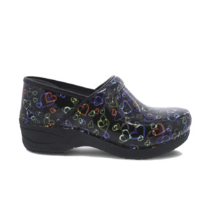 Dansko XP 2.0 Floating Hearts Patent Clog