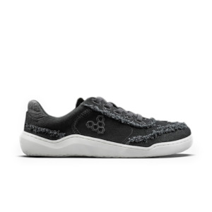 [PRE-ORDER] Vivobarefoot Gobi Sneaker Canvas Womens Obsidian (ETA. LATE MARCH)