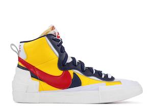 Nike Blazer Mid x Sacai "Maize Navy"