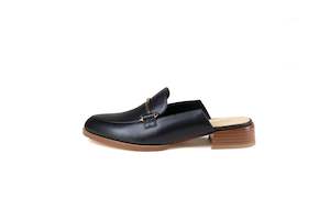 Aria Flat Mule Black