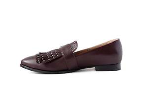 Stud Loafer Burgundy