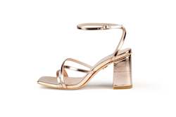 Ky Sandal Heel Rose Gold