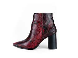 Internet only: Viper Red Ankle Boot