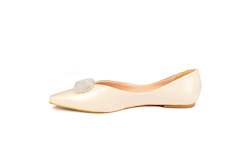 Macy Ballet Flat Cream