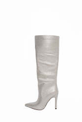 Dixie Rhinestone Boot Silver