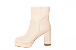 Bex Platform Boot Cream