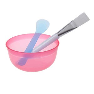 Health: Makeup DIY Facial Face Mask Bowl - Brush - Spoon - Stick Beauty Tool Kit / 3Pcs