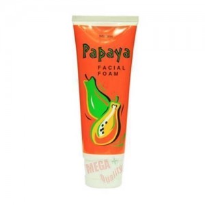 Mistine Papaya Enzymes Extract Facial Foam Face Wash Cleanser + Whitening 100g