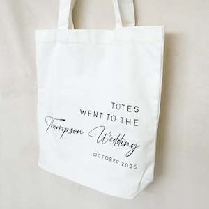 Personalised Wedding Tote Bag