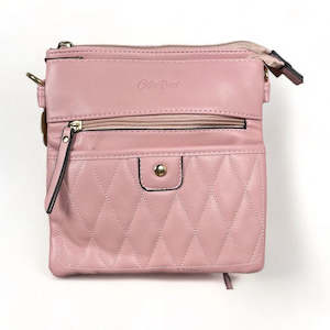 Sling Bag - Pink PU leather