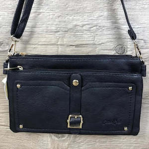 Sling Bag - PU leather Navy