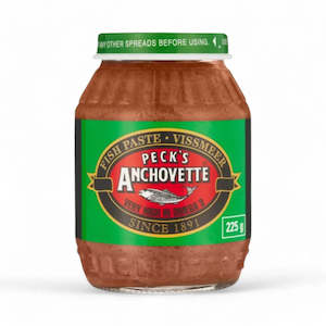 South African Groceries: Peck's Anchovette Fish paste 225g