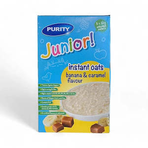 Purity Instant Oats Banana & Caramel (8 x 35g sachets)