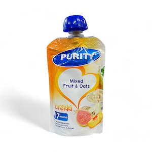 Baby Bags And Accessories: Purity Sachet - Brekkie Mixed Fruit & Oats - 110ml