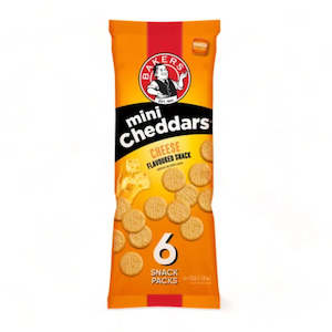 Bakers Mini Cheddars - Multipack Cheese 33g (Pack of 6)