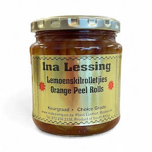 Ina Lessing Marmalade Orange Peel Rolls - 400g