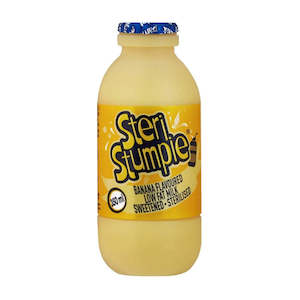 South African Groceries: Steri Stumpie Milk - Banana 350ml Bottle