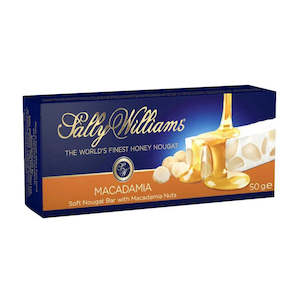 Sally Williams Nougat - Macadamia 50g Bar